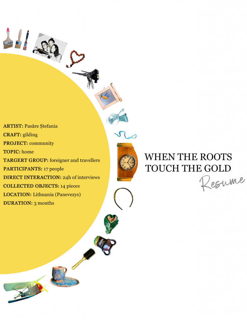 When the roots touch the gold - Stefania Pasare - Romania - Artihost - Lithuania - Artihost.eu