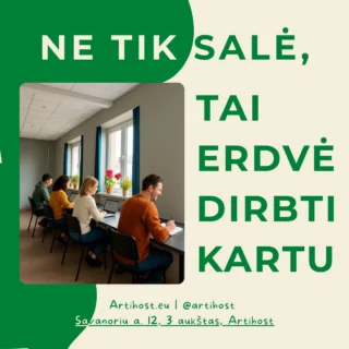 Four co-working desks at Artihost